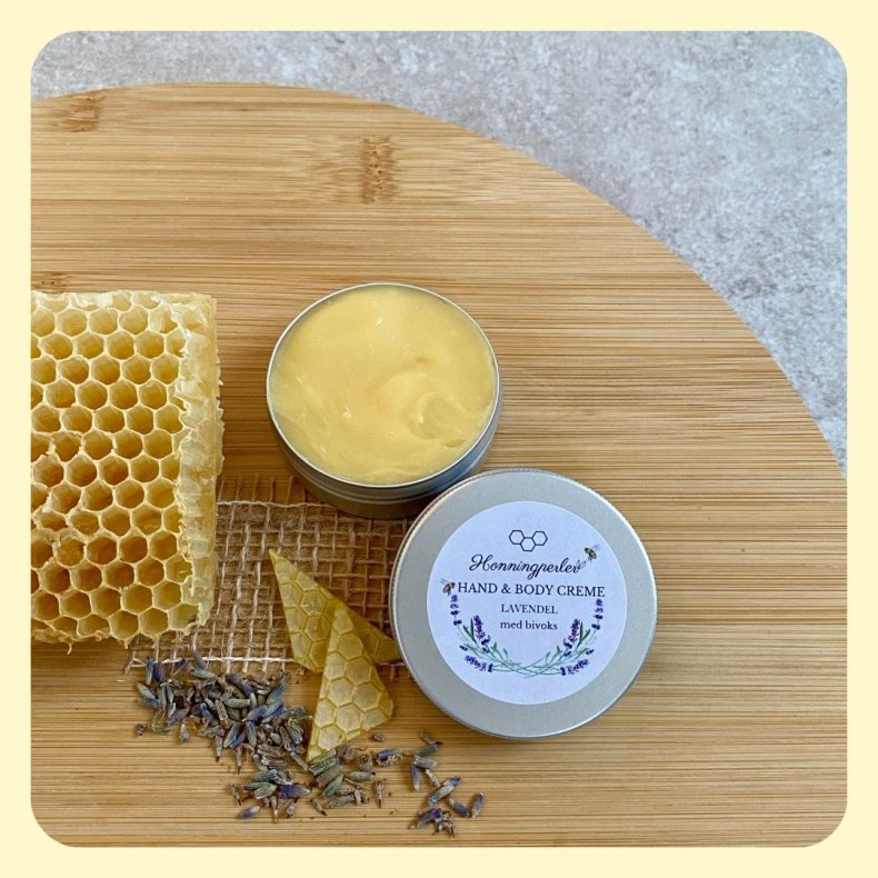 Bivokscreme med lavendel og bivoks &ndash; h�nd- og bodycreme uden vand.