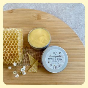 Bivokscreme Naturel uden duft i metald�se &ndash; naturlig creme til t�r hud.