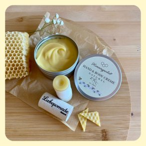 Hverdagspleje med bivoks til kroppen og l�ber