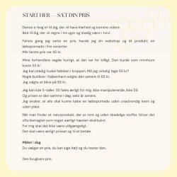 PRISS�T &amp; S�LG - En praktisk guide til iv�rks�ttere, der vil v�lge en pris og st� ved den.