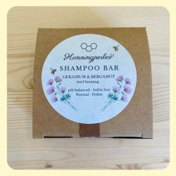 Shampoo Bar Geranium & Bergamot til enkel h�rvask