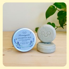 Shampoo Bar Lavendel & Rosmarin med honning fra egne bier