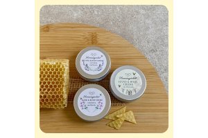 Bivokscreme Trio � Naturel, Lavendel & Geranium